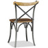 Swen Studio -  Dining Chairs 6 pcs Solid Mango Wood and Steel Cross Back